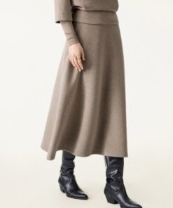 FuzzLuxe Essential Midi A-line Circle Skirt