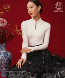 Mandarin Collar Frog Button Brami Top Limited Edition