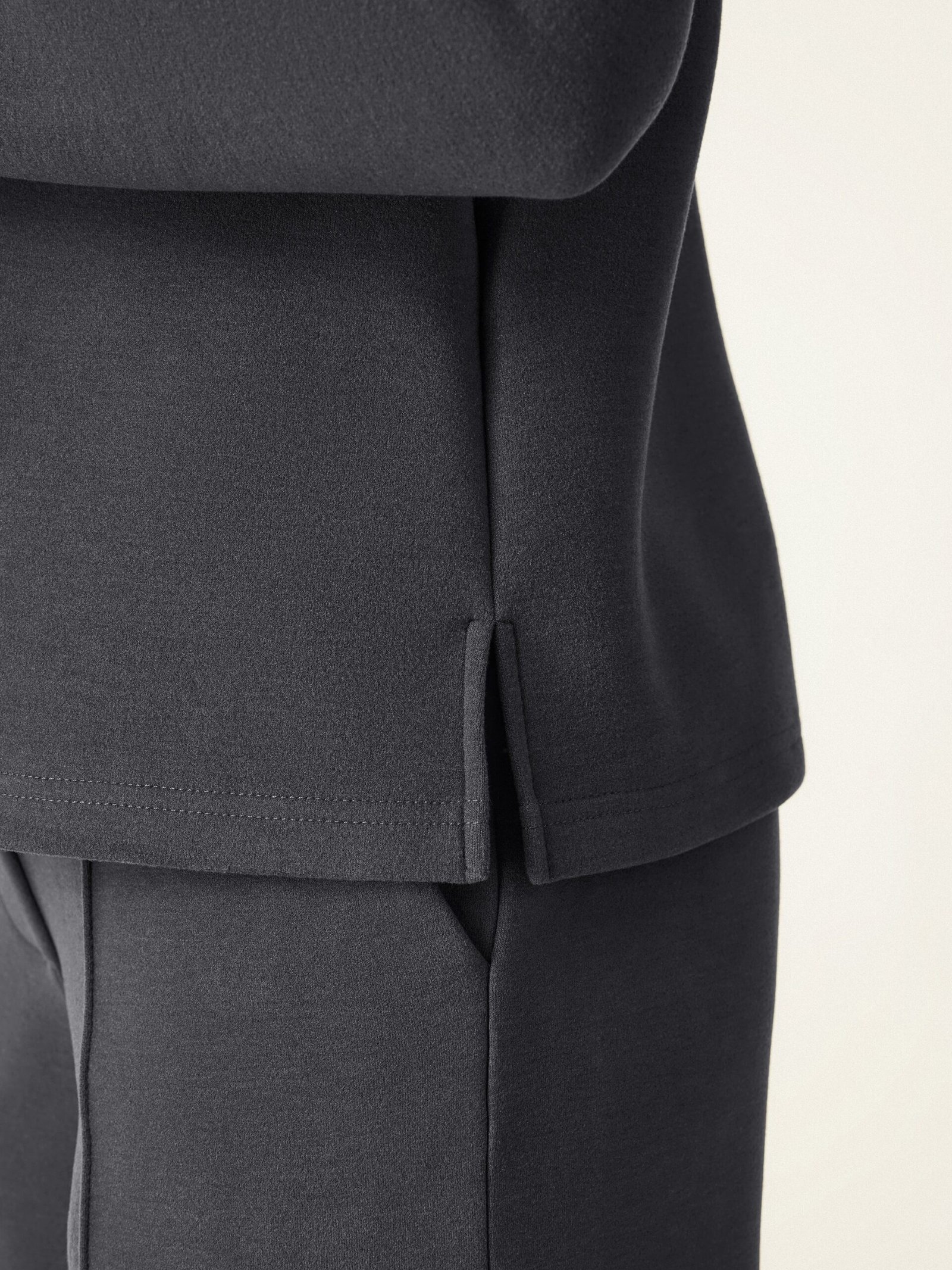 2Pcs Set FuzzLuxe Turtleneck Top & Regular High Waisted Straight Leg Pull On Pant - Image 12