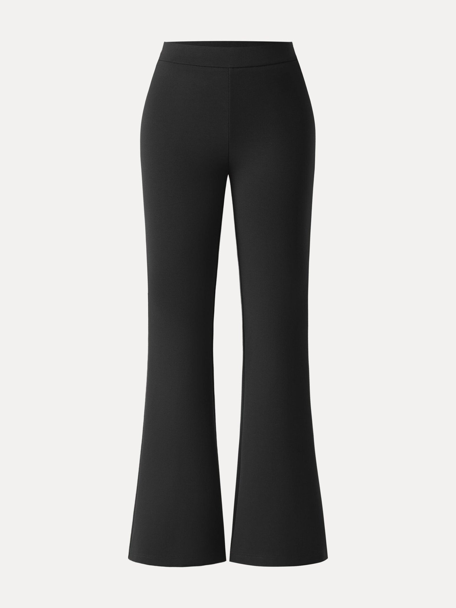 Slimming Ponte High Rise Pull-on Flared Pants - Image 13