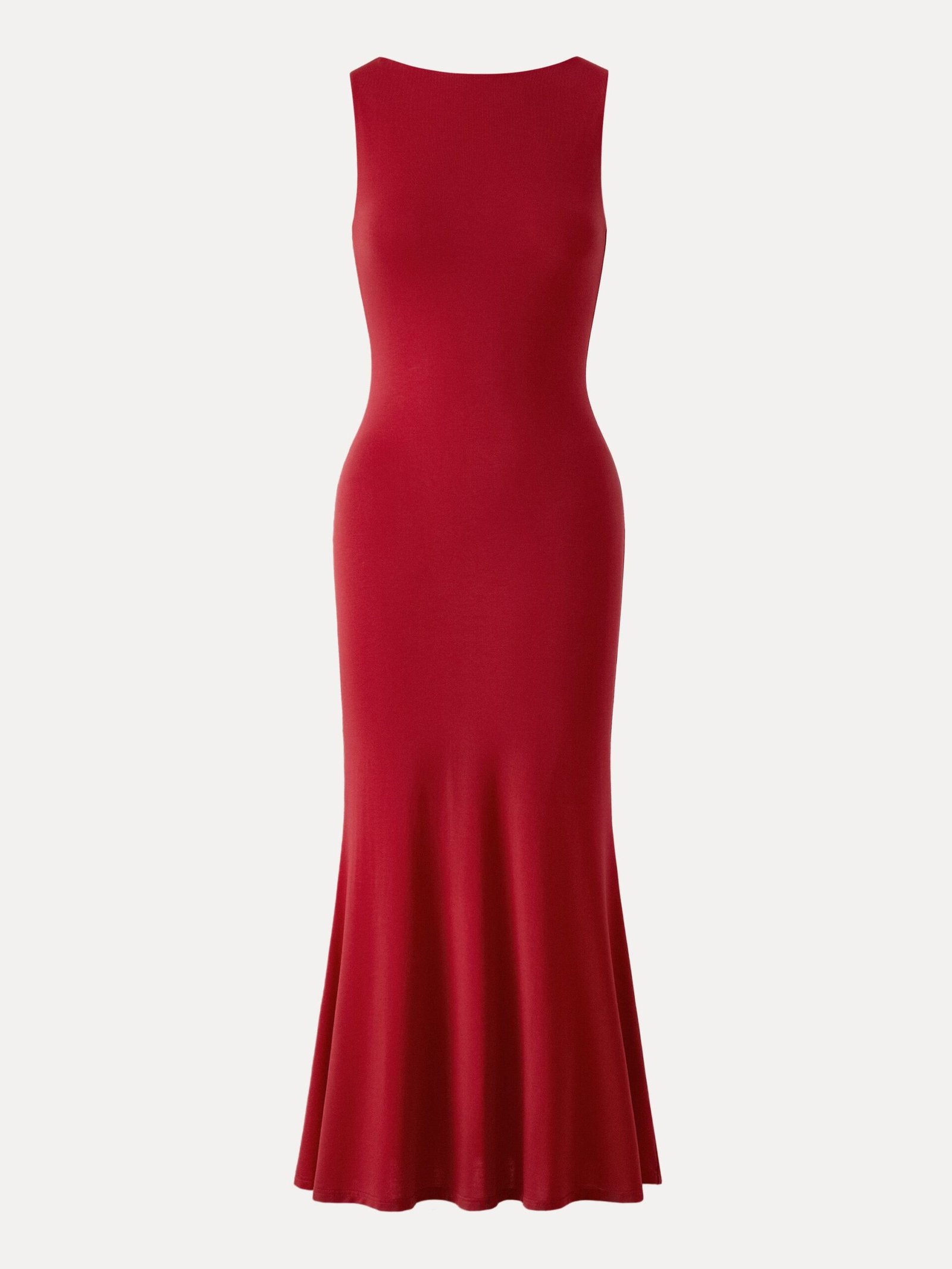 Effortless Boatneck Mermaid Maxi Dress - Image 2