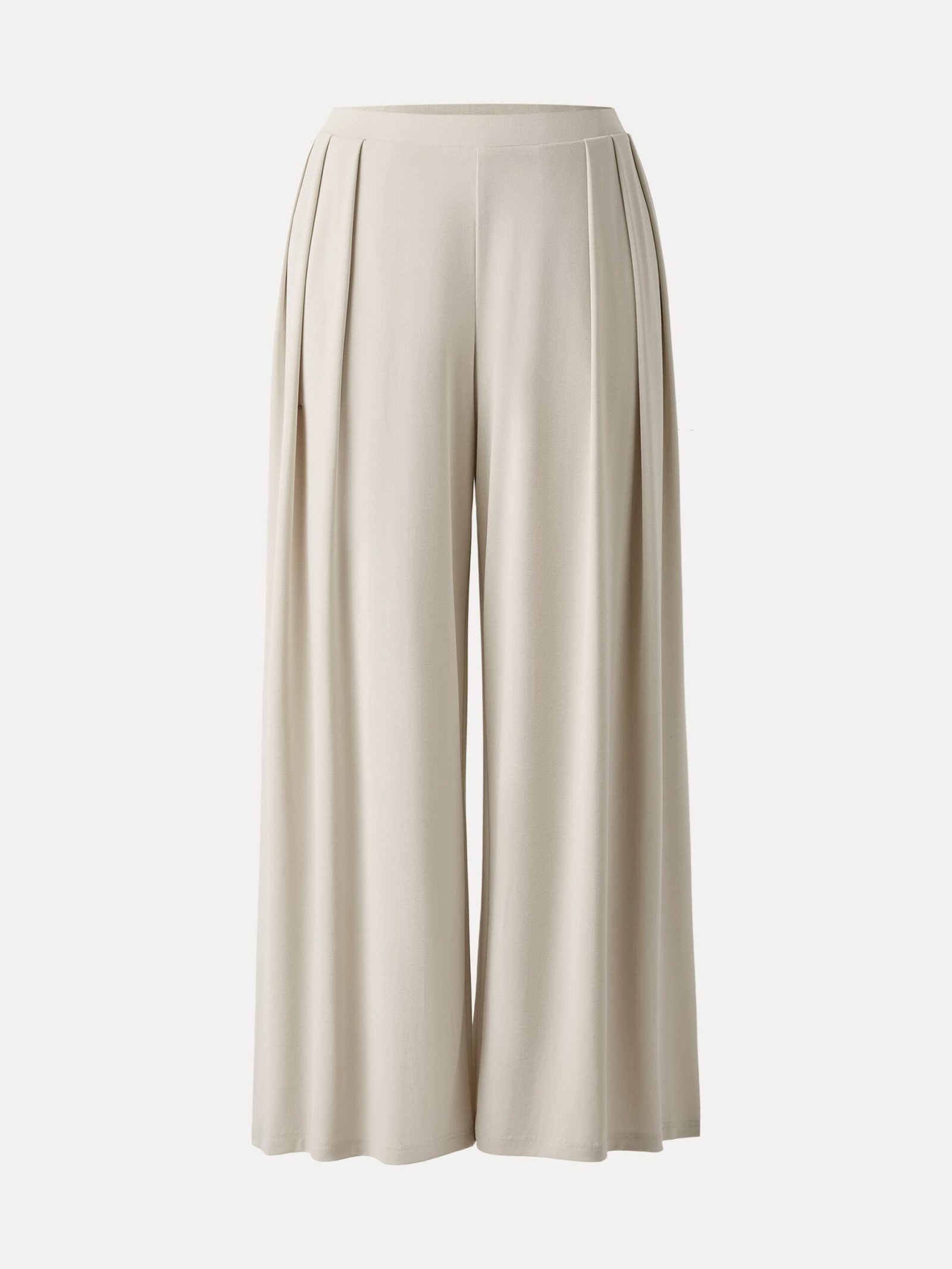 Sandwashed Mid Rise Pleated Wide Leg Palazzo Pants with Pockets - Image 5