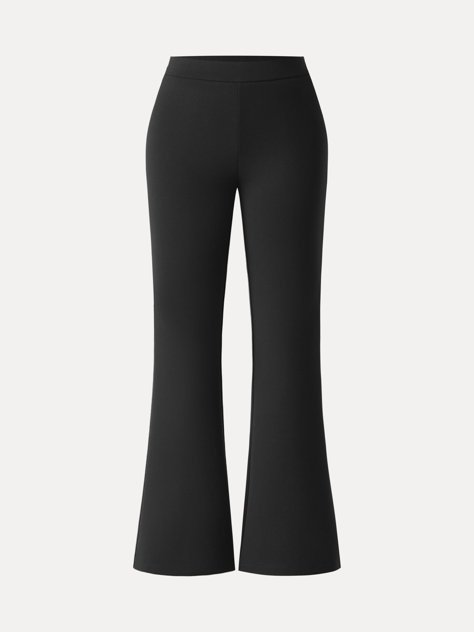 Slimming Ponte High Rise Pull-on Flared Pants - Image 14