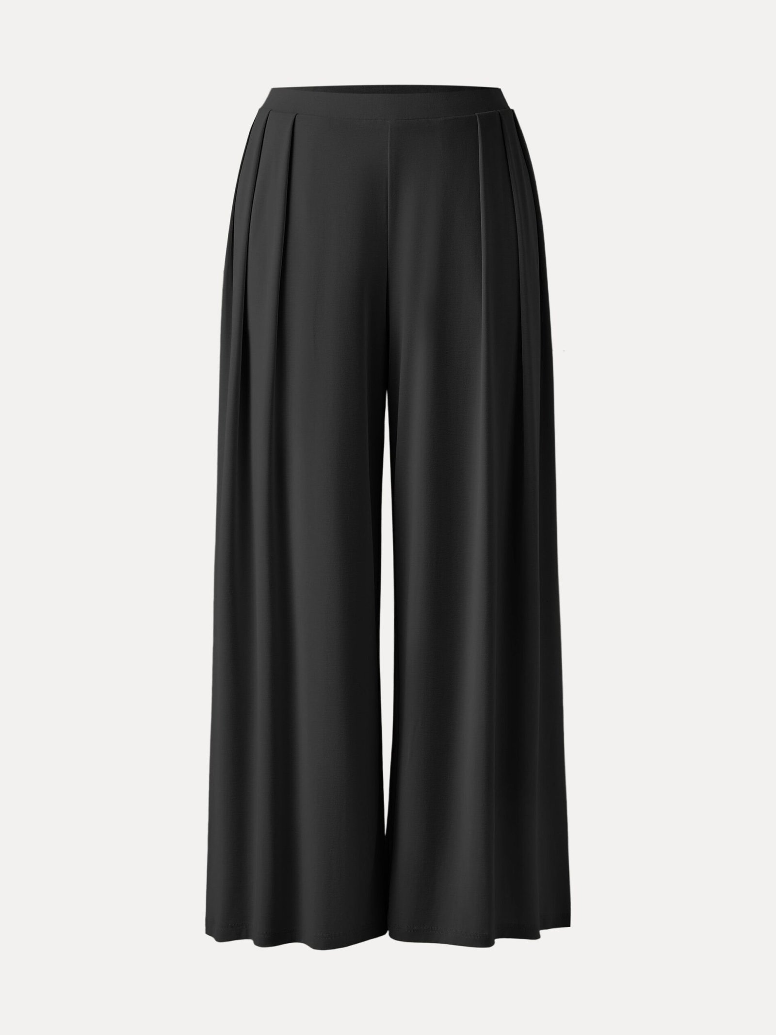 Sandwashed Mid Rise Pleated Wide Leg Palazzo Pants with Pockets - Image 16