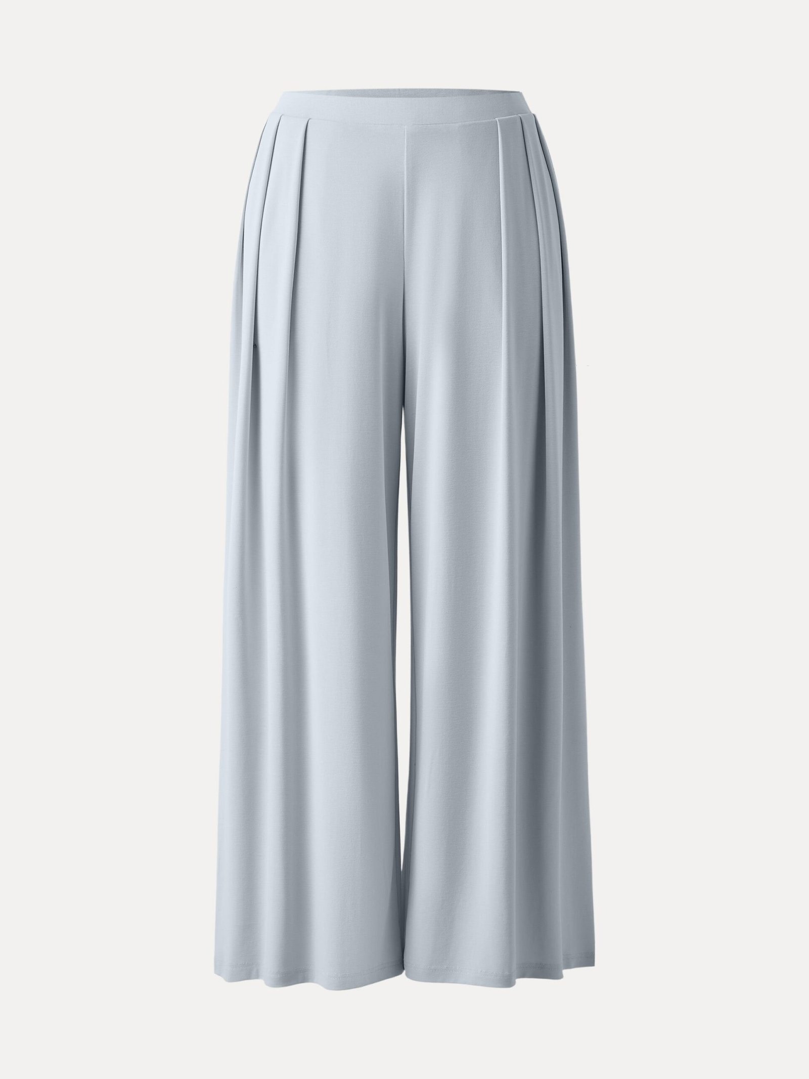 Sandwashed Mid Rise Pleated Wide Leg Palazzo Pants with Pockets - Image 15
