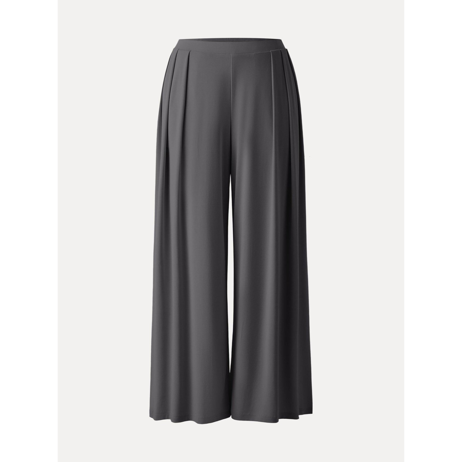 Sandwashed Mid Rise Pleated Wide Leg Palazzo Pants with Pockets - Image 19