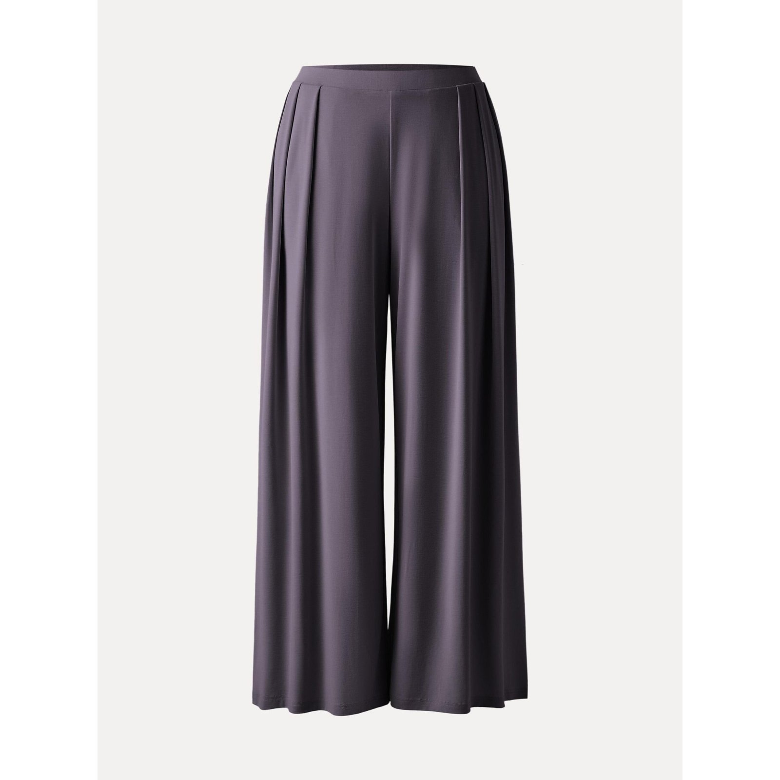 Sandwashed Mid Rise Pleated Wide Leg Palazzo Pants with Pockets - Image 18